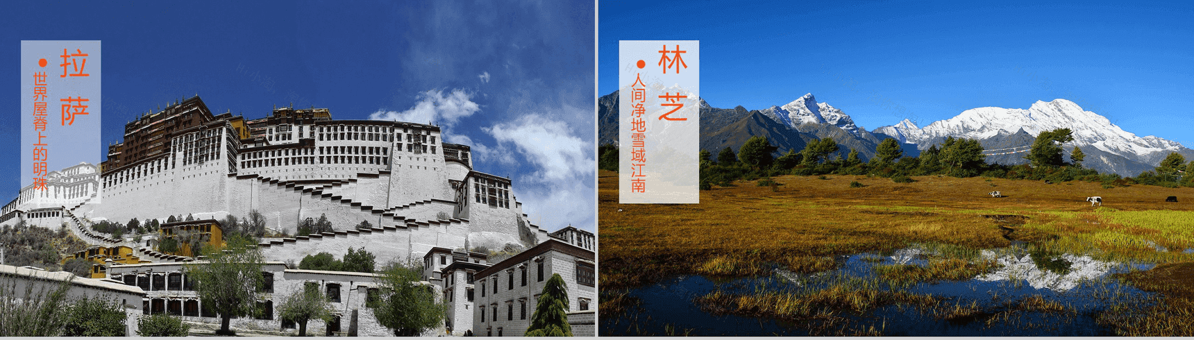 西藏印象旅游宣传PPT模板-3