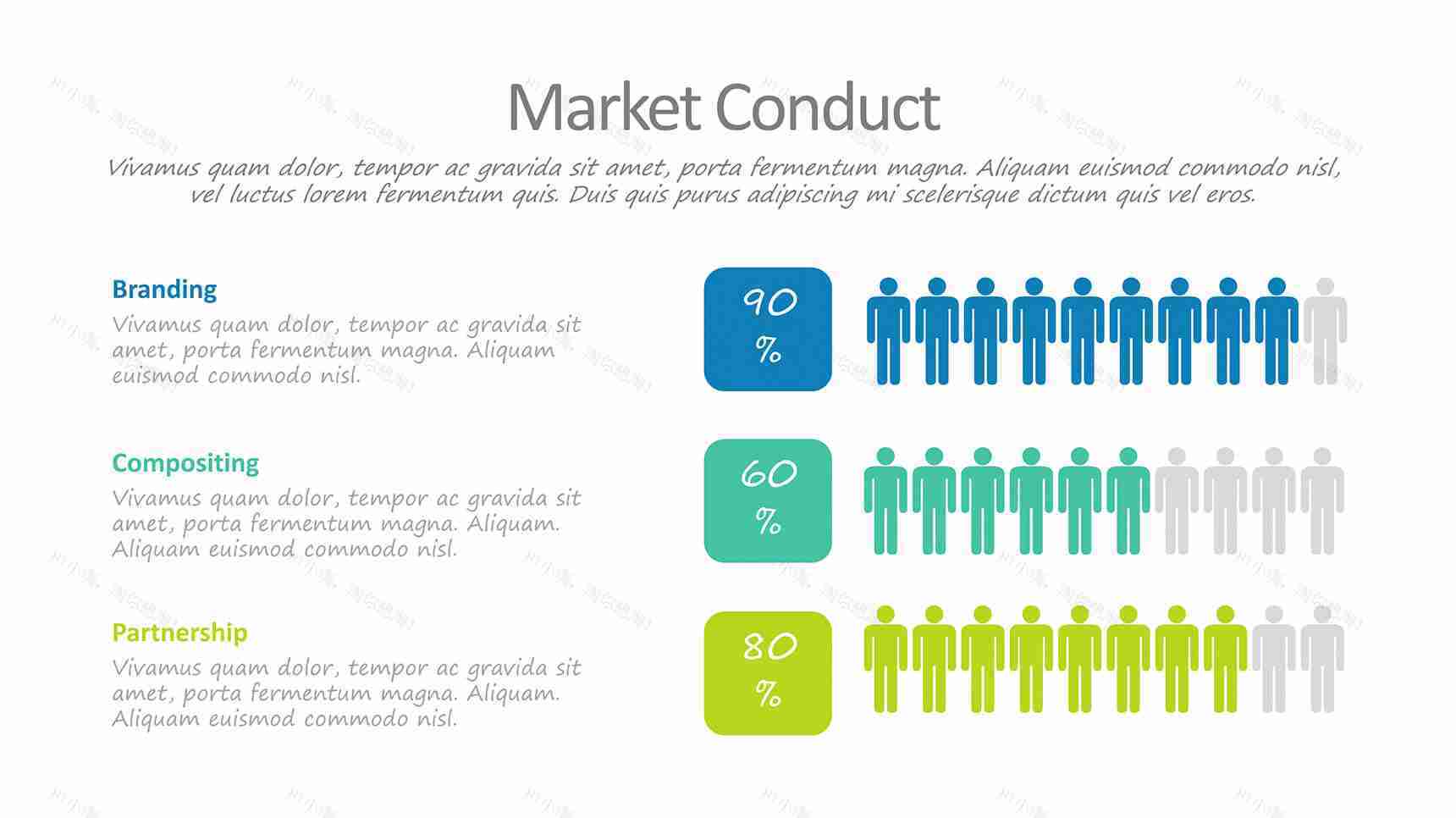 人口小人百分比说明PPT模板-1