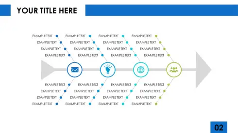 大气高端商务鱼骨图PPT模板