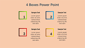 清新淡雅说明流程图PPT图表模板