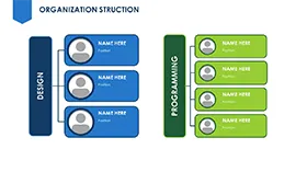 简洁内容组织PPT结构图形