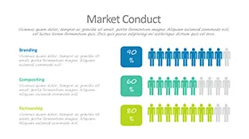 人口小人百分比说明PPT模板