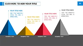 山形柱状图数据分析PPT模板