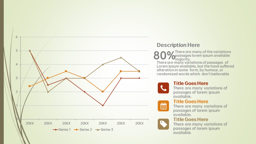 折线图数据对比PPT图表