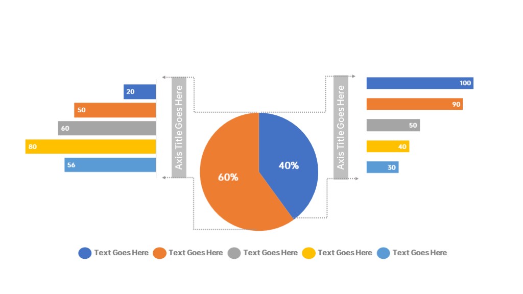 饼状图两侧数据对比查看PPT模板