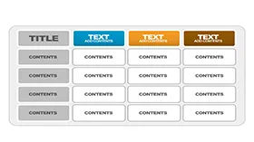 大气PowerPoint表格模板