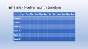 大气蓝色商务PPT表格数据图表模板
