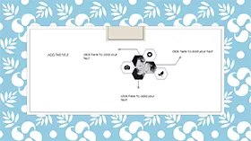 小清新简约雷达图PPT图表