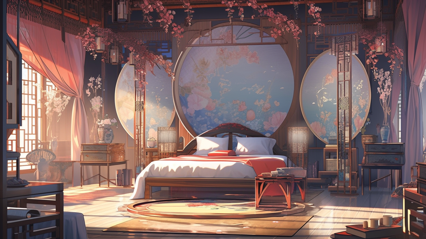 AI生成仙侠古风背景图片免费下载